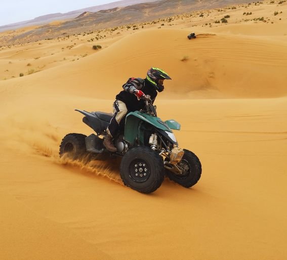 quad biking in merzouga desert