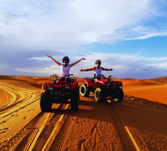 quad biking in merzouga desert